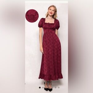 Ivy City Co Burgundy Dress